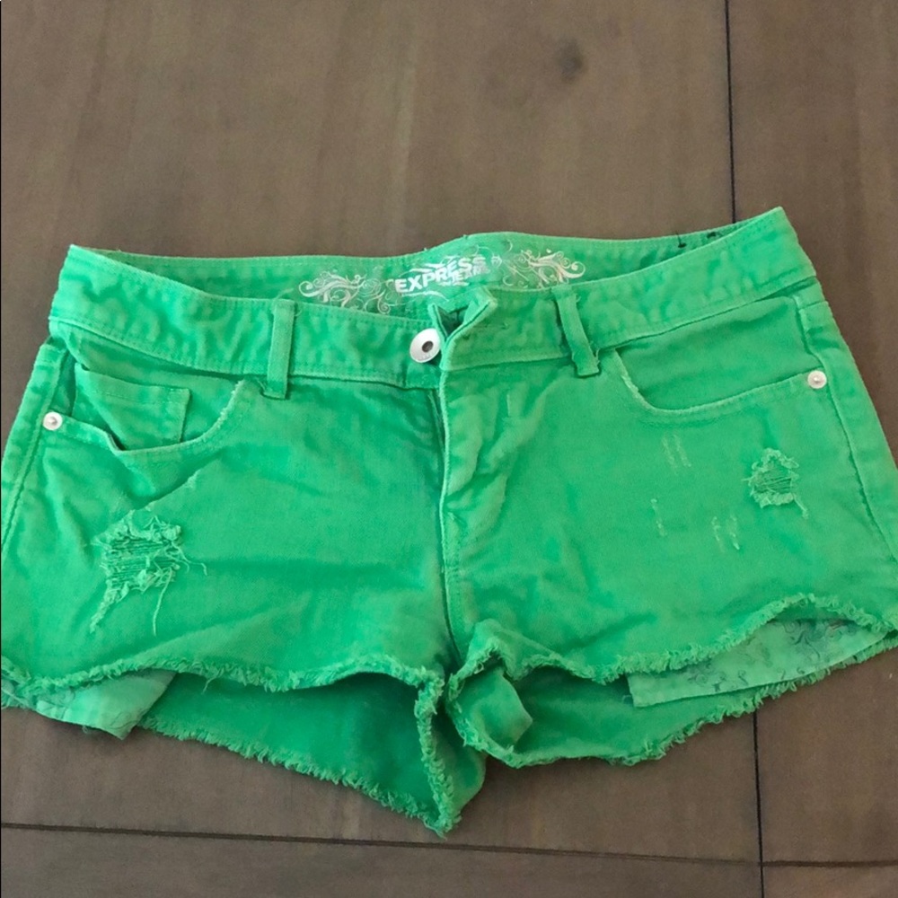 Kelly Green Jean Short
